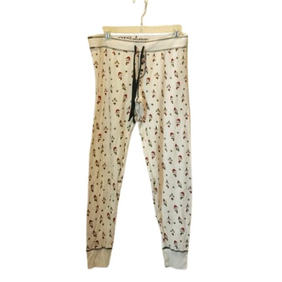 PJ Salvage Size M / 38 Christmas Cat Heads PJ Bottoms Lounger Pants - Picture 1 of 12
